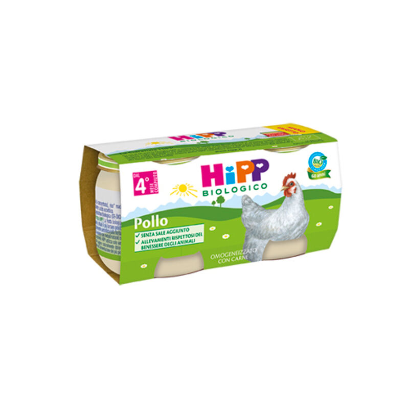 Hipp Bio Omogeneizzato Pollo 2x80 Gr