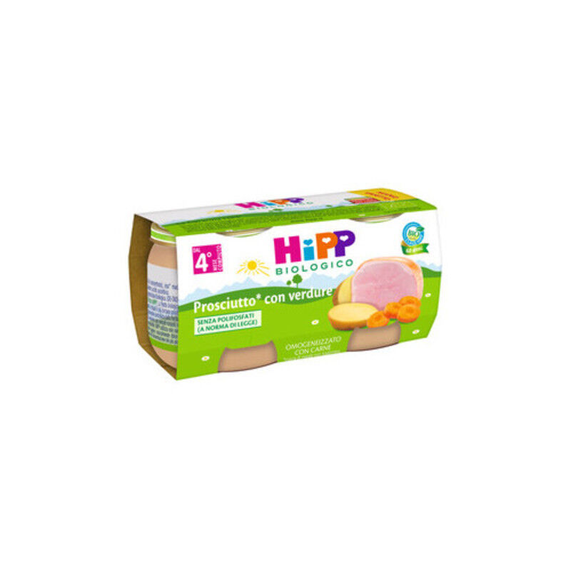 Hipp Bio Omogeneizzato Prosciutto E Verdure 2x80 Gr