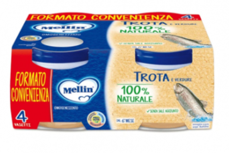 Mellin Omogeneizzato Trota 4x80 Gr