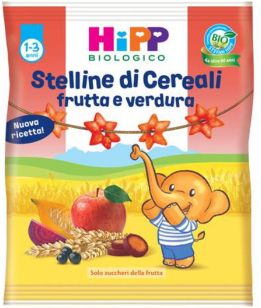 Hipp Bio Stelline Frut/verd30g