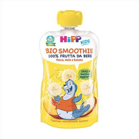 Hipp Bio Smoot Mela/banana/pera 120 Ml