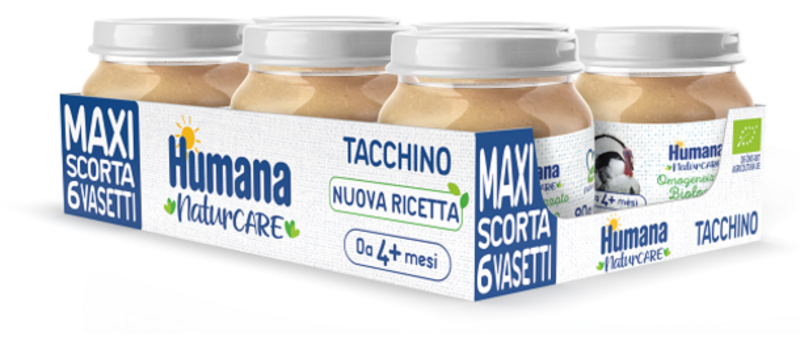 Humana Omog Tacchino Bio 6x80g