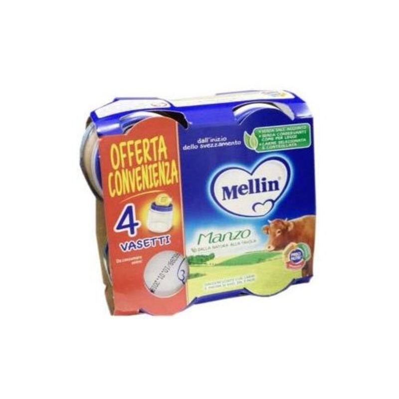 Mellin Omogeneizzato Manzo 4x80 Gr