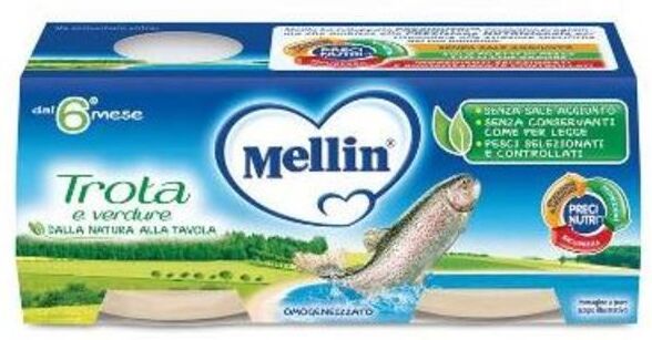 Mellin Omogeneizzato Trota 2x80 Gr