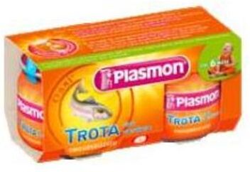 Plasmon Omogeneizzato Trota/verdure 2x80 Gr