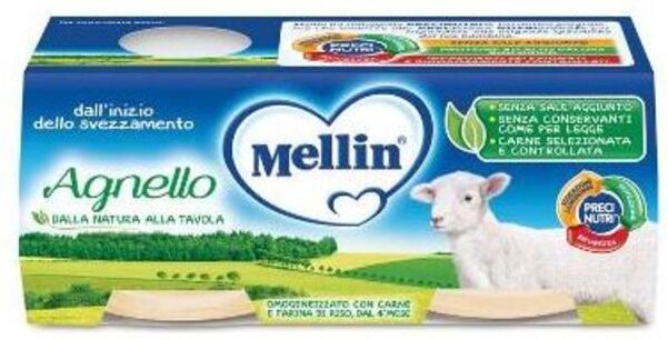 Mellin Omogeneizzato Agnello 2x120 Gr