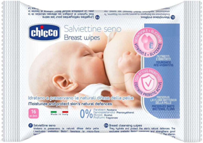 Chicco Salviette Detergenti Seno 16 Pz