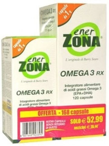 enervit Enerzona Omega 3 Rx Integratore Alimentare 120 + 48 Capsule