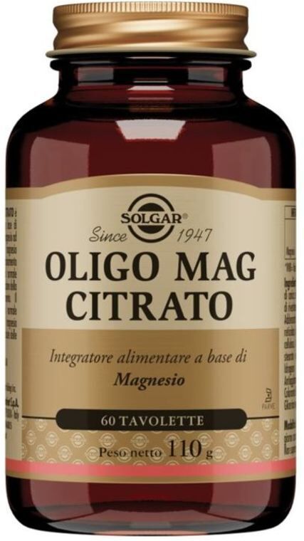 Solgar Oligo Mag Citrato 60 Tavolette