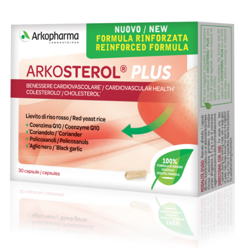 Arkopharma Arkosterol Plus Integratore Colesterolo 30 Capsule