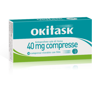 Okitask 40 Mg Compressa Rivestita Con Film, 10 Compresse In Blister Al/al