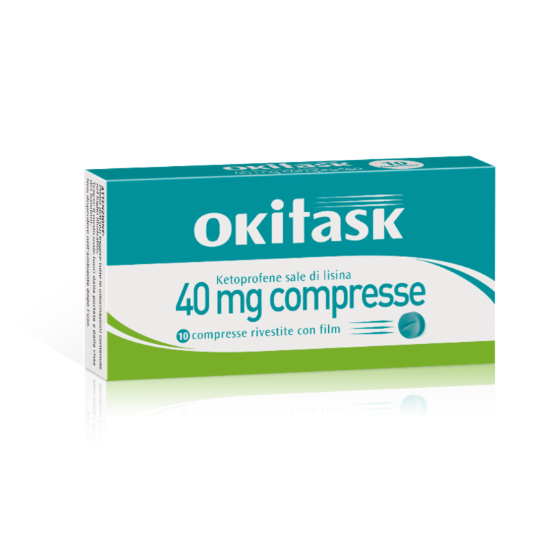 Okitask 40 Mg Compressa Rivestita Con Film, 10 Compresse In Blister Al/al