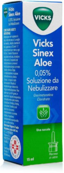 Vicks Sinex Spray Nasale Per Naso Chiuso Con Aloe Vera 15 Ml