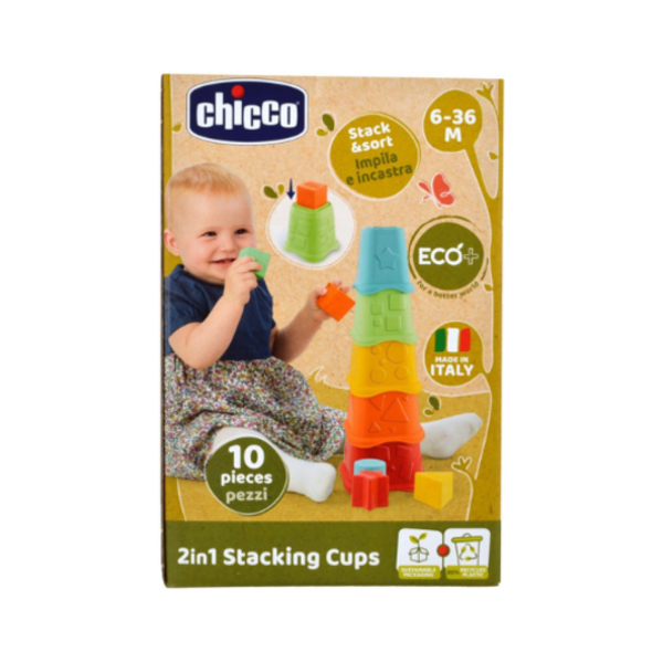 chicco ch gioco 2in1 stack cups eco+