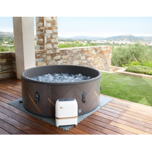 Mspa Minipiscina Idromassaggio Spa Vasca Idromassaggio -193cm Con Riscaldatore 8 Posti - 144 Getti -Ozono - Uvc - Telecomando - Super Accessoriata - Riscaldata - Wi-Fi App - Bluetooth