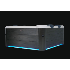 Mspa Minipiscina Idromassaggio Spa Vasca Spa Esterno  -160cm Riscaldatore 6 Posti - 128 Getti - Pc Oled - 4 Strisce Led Perimetrali-03 - Uvc - Telecomando - Super Accessoriata Rigida