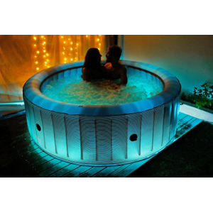 Mspa Minipiscina Idromassaggio Spa -204cm Riscaldatore- 138 Getti - Luce Led - Uvc - Telecomando 6 Persone - Accessoriata