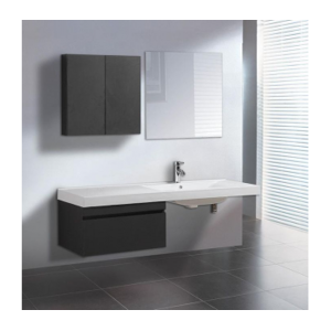 Arredo Casa Facile Mobile Bagno Pensile Wengã‰ Antracite Da 150 Cm Completo