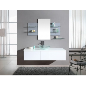 Arredo Casa Facile Mobile Bagno Pensile Bianco Da 140 Cm Completo