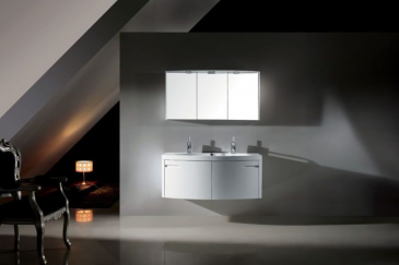 Arredo Casa Facile Mobile Bagno Pensile Bianco Da 120 Cm Laccato Completo