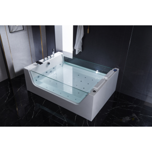 Arredo Casa Facile Vasca Idromassaggio Spa Lux Doppia+o3-170x120 -32 Getti-Doppia Pompa - Riscaldatore - Con Vetro Anche Centro Stanza