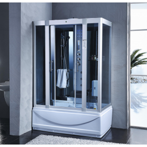 Arredo Casa Facile Cabina Idromassaggio Sauna Bagno Turco 135x80 Full Optional Touch Screen - Luxury