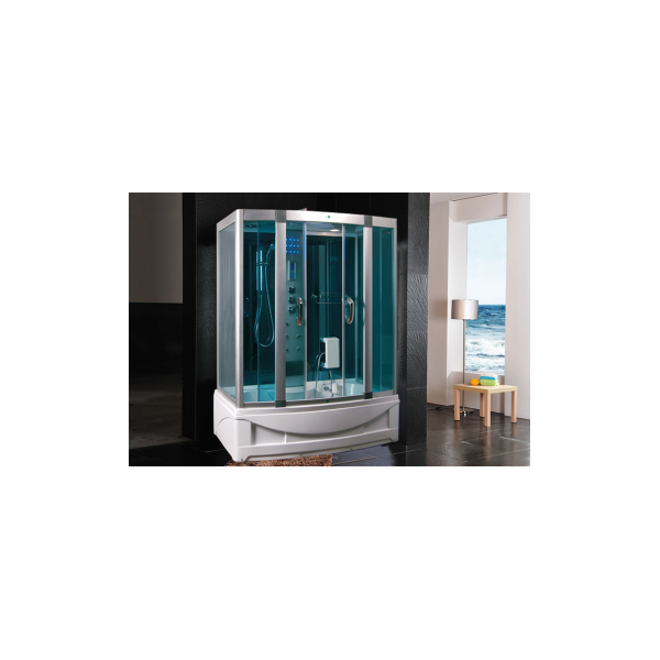 arredo casa facile cabina idromassaggio sauna bagno turco 150x90 idro full optional - o3