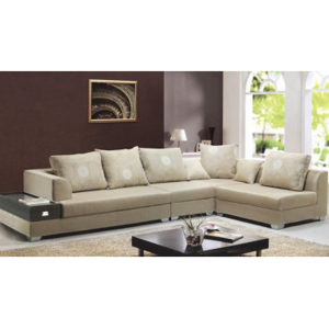 Arredo Casa Facile Divano Salotto Mega Sofa In Tessuto Angolare Beige Con Cuscini