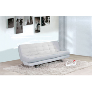 Arredo Casa Facile Divano Letto Reclinabile Ecopelle Bianco