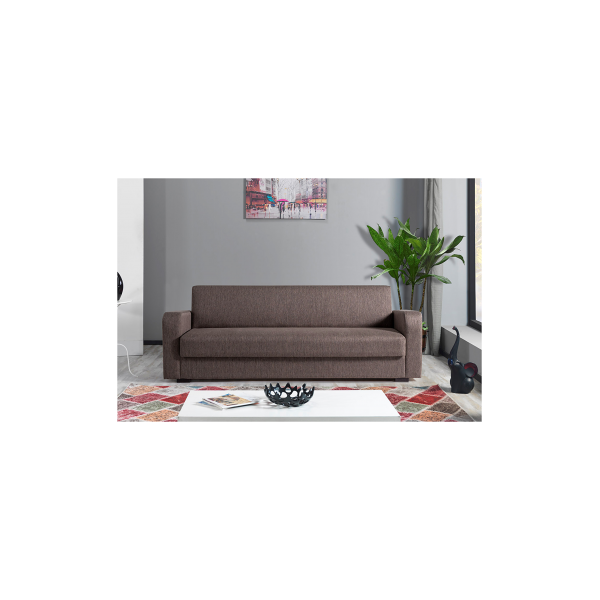 arredo casa facile divano letto contenitore microfibra marrone reclinabile doppio - it