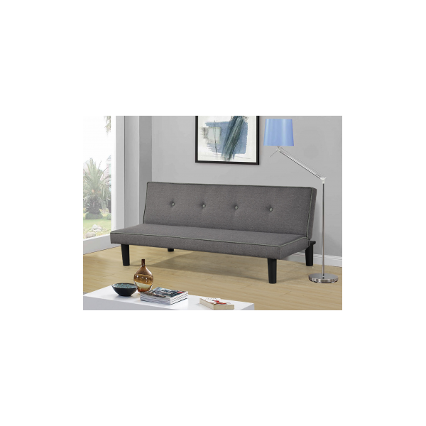 arredo casa facile divano letto grigio lino - 3 posti reclinabile - casa - ufficio - ita - design