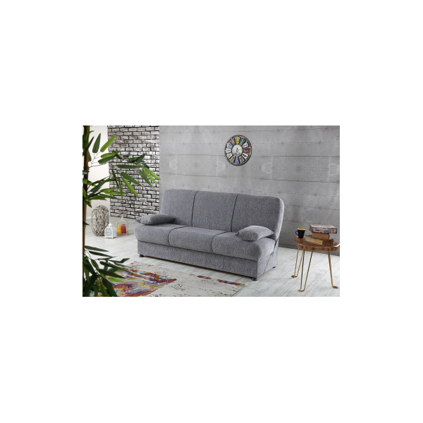arredo casa facile divano letto contenitore microfibra grigio - reclinabile con cuscini doppio - it - contrassegno