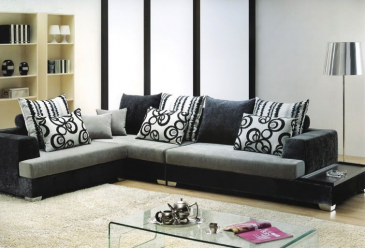 Arredo Casa Facile Divano Salotto Mega Sofa In Tessuto Angolare Grigio Con Cuscini