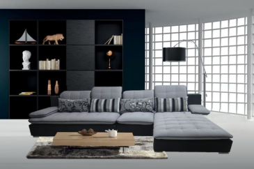 Arredo Casa Facile Divano Salotto Mega Sofa Tessuto Angolare