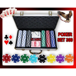 Arredo Casa Facile Set Professionale 300 Fiches/chip Pro Poker 11,5 Gr - Set Completo