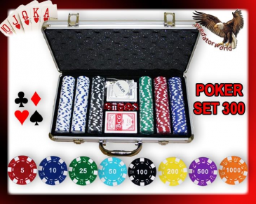 Arredo Casa Facile Set Professionale 300 Fiches/chip Pro Poker 11,5 Gr - Set Completo