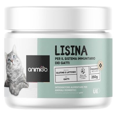 L-lisina in polvere - 250 g - l lisina integratore per Gatti - Animigo L-lisina in polvere - 250 g - l lisina integratore per Gatti - Animigo