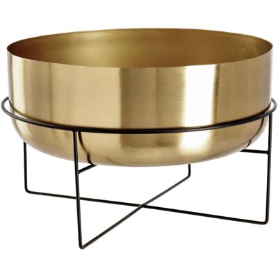 Vega Marly Vaso per piante da interno - 40x25 cm - Oro/Nero Vega Marly Vaso per piante da interno - 40x25 cm - Oro/Nero