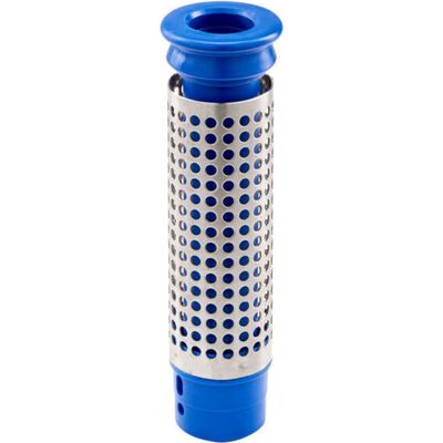 Stalgast Tubo di troppopieno con setaccio ; 20x48 cm (HxØ); argento/blu Stalgast Tubo di troppopieno con setaccio ; 20x48 cm (HxØ); argento/blu