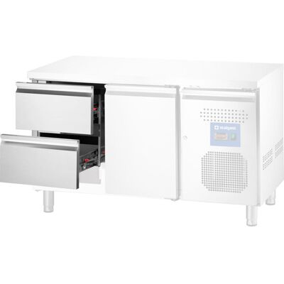 Stalgast Blocco cassetti, blocco di 2 per banchi refrigerati con unità di raffreddamento laterale ; argento Stalgast Blocco cassetti, blocco di 2 per banchi refrigerati con unità di raffreddamento laterale ; argento