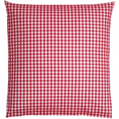 Federa Cuscino Tux Erwin M. - Design Quadrettato, Rosso (80x80cm) - Cuscini Federa Cuscino Tux Erwin M. - Design Quadrettato, Rosso (80x80cm) - Cuscini