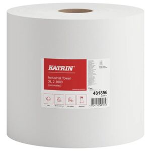 Katrin Rotolo per la pulizia industriale XL 2 veli ; 29x29x26.5 cm (LxLxH); bianco; 2 pz. / confezione