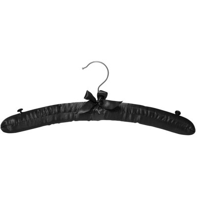 Corby Gruccie appendiabiti imbottite in raso Burlington ; 4x14.5 cm (LxH); nero; 100 pz. / Pacco Corby Gruccie appendiabiti imbottite in raso Burlington ; 4x14.5 cm (LxH); nero; 100 pz. / Pacco