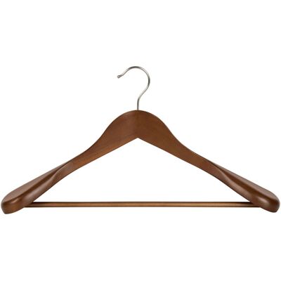 Corby Grucce appendiabiti per hotel Clifford in legno scuro ; 6x22.7 cm (LxH); naturale; 24 pz. / Pacco Corby Grucce appendiabiti per hotel Clifford in legno scuro ; 6x22.7 cm (LxH); naturale; 24 pz. / Pacco
