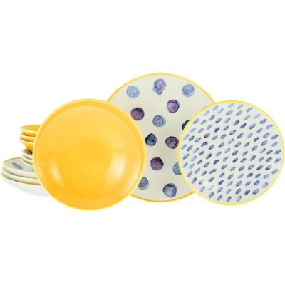 CREATABLE Maisie Bunt, Tellerset 12-tlg - Set di stoviglie CREATABLE Maisie Bunt, Tellerset 12-tlg - Set di stoviglie
