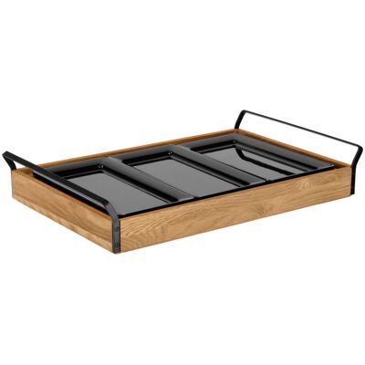 Vega Vetrina refrigerata con piastre eutettiche Esino bassa, 3x GN 1/3, in melamina ; GN 1/1, 61.9x38.6x10.9 cm (LxLxH); quercia/nero; rettangolare Vega Vetrina refrigerata con piastre eutettiche Esino bassa, 3x GN 1/3, in melamina ; GN 1/1, 61.9x38.6x10.9 cm (LxLxH); quercia/nero; rettangolare