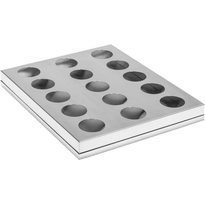 Vega Bortabottiglie per carrello vassoi Baristo ; 47x55x8 cm (LxPxH); argento Vega Bortabottiglie per carrello vassoi Baristo ; 47x55x8 cm (LxPxH); argento