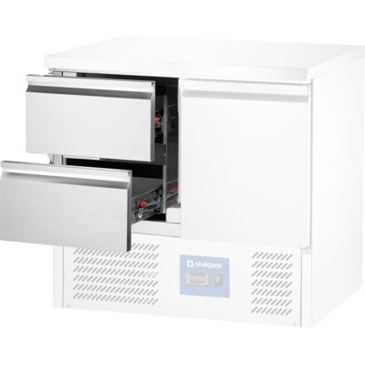 Stalgast Blocco cassetti, blocco da 2 per banchi refrigerati con unità di raffreddamento sul lato inferiore ; argento Stalgast Blocco cassetti, blocco da 2 per banchi refrigerati con unità di raffreddamento sul lato inferiore ; argento