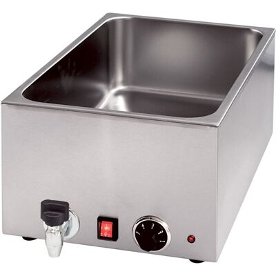 Stalgast Bagnomaria con rubinetto di scarico gastronorm1/1 altezza 150 mm ; 34x24.2x59 cm (LxHxP); argento Stalgast Bagnomaria con rubinetto di scarico gastronorm1/1 altezza 150 mm ; 34x24.2x59 cm (LxHxP); argento