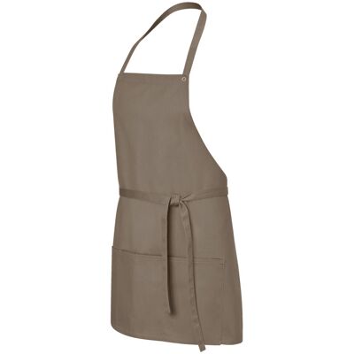 JOBELINE Grembiule con pettorina Sonia 64x8 cm (LxB) ; 64x80 cm (LxL); tortora JOBELINE Grembiule con pettorina Sonia 64x8 cm (LxB) ; 64x80 cm (LxL); tortora